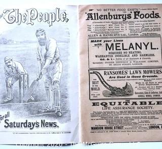 Antique Daily Program from Greater Britain 1899 Exhibition.