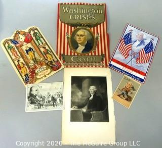 George Washington Themed Ephemera and Illustrations