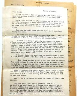 Series of Sweet & Funny Post WWII Love Letters to Girlfriend then Wife.