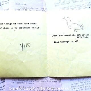 Series of Sweet & Funny Post WWII Love Letters to Girlfriend then Wife.