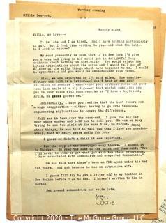 Series of Sweet & Funny Post WWII Love Letters to Girlfriend then Wife.