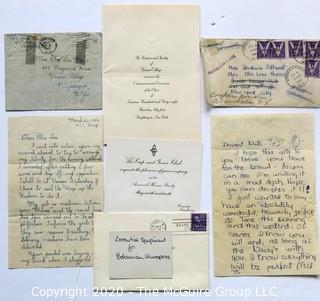 Post War WWII Letters Between Vassar Student and Cadet