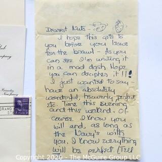 Post War WWII Letters Between Vassar Student and Cadet