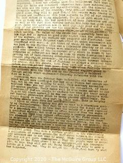 Post WWII War Letters Describing Life & Conditions in Europe