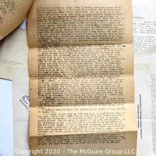 Post WWII War Letters Describing Life & Conditions in Europe