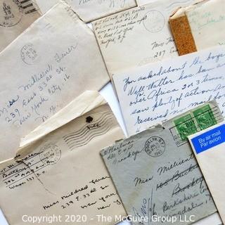 WWII Letters from Servicemen To Millie Feuer with Illustrations, Photos Etc