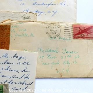 WWII Letters from Servicemen To Millie Feuer with Illustrations, Photos Etc