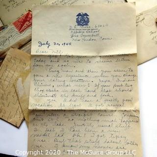 WWII Letters from Servicemen To Millie Feuer with Illustrations, Photos Etc