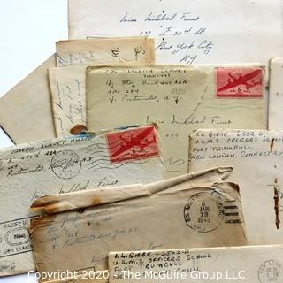 WWII Letters from Servicemen To Millie Feuer with Illustrations, Photos Etc