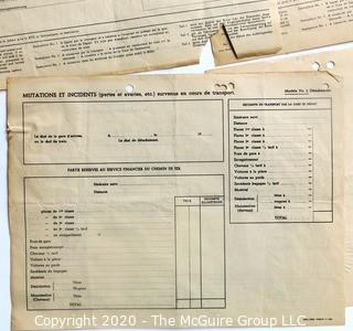 Post War WWII Paperwork from the Western Base Sector, European Theater.  Includes Munitions Reports, Officer Reports, and other Restricted Materials.