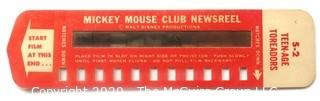 Vintage Walt Disney's Mickey Mouse Club Newsreel Strip "Teen-age Toreadors"