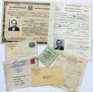 Vintage Naturalization Papers for Alfred Charles Meas