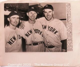 Four Vintage Black & White Photos of Baseball Players.  Measure approximately 8" x 10".