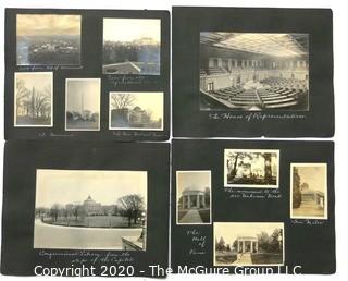  Early 1900's Black & White Antique Family Photo Album of Washington DC