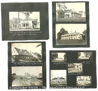  Early 1900's Black & White Antique Family Photo Album of Washington DC