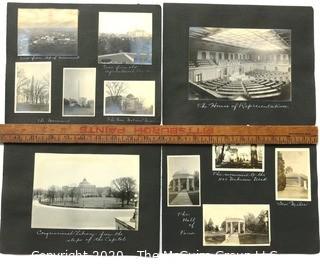  Early 1900's Black & White Antique Family Photo Album of Washington DC