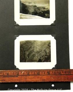 Early 1900's Black & White Antique Family Photo Album of  Trip to the Grand Canyon and Bright Angel Trail on Donkey