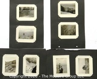 Early 1900's Black & White Antique Family Photo Album of  Trip to the Grand Canyon and Bright Angel Trail on Donkey