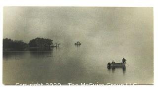 Vintage Black & White Photograph of Fishing on Florida's West Coast. Measures approximately 14" x 7".