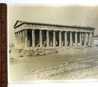 6 Vintage Black & White Photographs of Greece & Roman Ruins