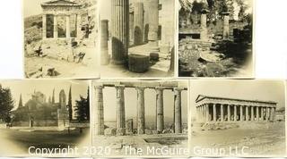 6 Vintage Black & White Photographs of Greece & Roman Ruins