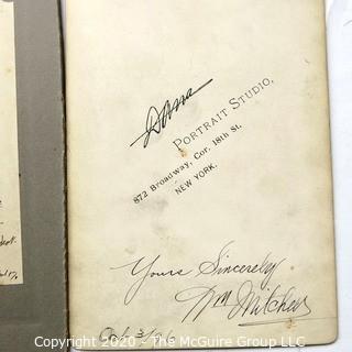 Three Signed Cabinet Cards of Gentlemen - Joseph Rice Winchel, Nm Mitchell & Frederick Burr Opper.  