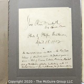 Three Signed Cabinet Cards of Gentlemen - Joseph Rice Winchel, Nm Mitchell & Frederick Burr Opper.  