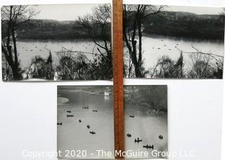 Three Large Format Black & White Photographs by A Rickerby.  Part of Springtime Photo Series.  Measure Approximately 13" x 9"