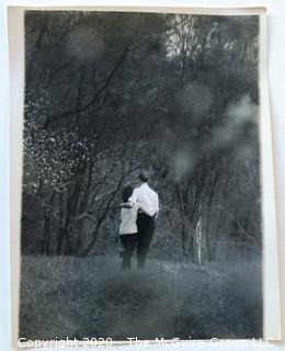 Large Format Black & White Photo by Arthur Rickerby - Couple Walking