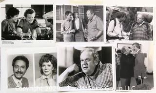 Group of Black & White Entertainment Promotional Photos.  Includes Bob Newhart, Alan Alda. Walter Mathau, Julie Andrews, 