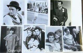 Group of Black & White Entertainment Promotional Photos.  Includes Bob Newhart, Alan Alda. Walter Mathau, Julie Andrews, 