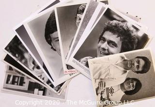 Group of Black & White Entertainment Promotional Photos. Includes Dudley Moore , Donna Dixon, & Bill Bixby