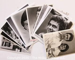 Group of Black & White Entertainment Promotional Photos. Includes Dudley Moore , Donna Dixon, & Bill Bixby