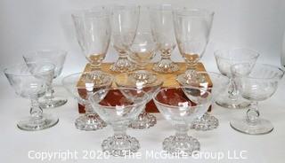 Collection of Boopie Sherbert and Duncan Miller Glasses