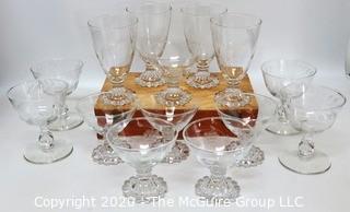 Collection of Boopie Sherbert and Duncan Miller Glasses