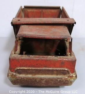 Vintage Red Steel Toy Dump Truck