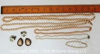 Group of Costume Pearl Jewelry Including Marvella.