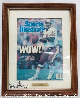 Framed Sports Illustrated Cover Signed by Doug Williams