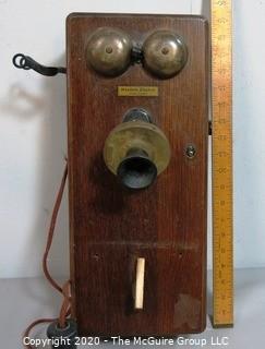 Antique Western Electric Hand Crank Wall Phone