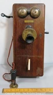 Antique Western Electric Hand Crank Wall Phone