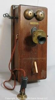 Antique Western Electric Hand Crank Wall Phone