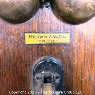 Antique Western Electric Hand Crank Wall Phone