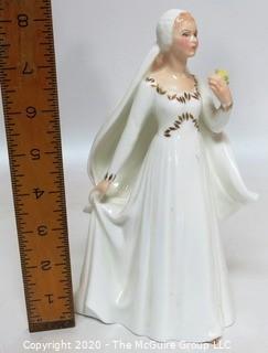 Vintage Royal Doulton Fine Porcelain Bride Figurine 