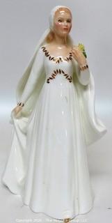 Vintage Royal Doulton Fine Porcelain Bride Figurine 