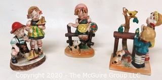 Group of (3) Made in Occupied Japan Fine Porcelain Figurines