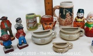 Group of Made in Occupied Japan Fine Porcelain Figurines and Souvenir Items. 