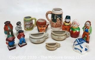 Group of Made in Occupied Japan Fine Porcelain Figurines and Souvenir Items. 