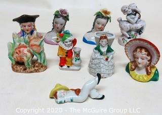 Group of Made in Occupied Japan Fine Porcelain Figurines & Vases 