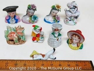 Group of Made in Occupied Japan Fine Porcelain Figurines & Vases 