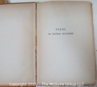 Poems On Several Occasions by Austin Dobson; Numbered Limited Edition, 1895 with Fine Gilt Binding